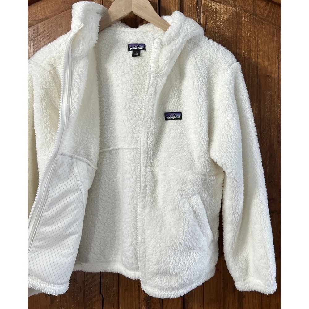 Girls Patagonia Kids Los Gatos Hoody Large 12 65486 F24 Zip Up Soft & Fluffy